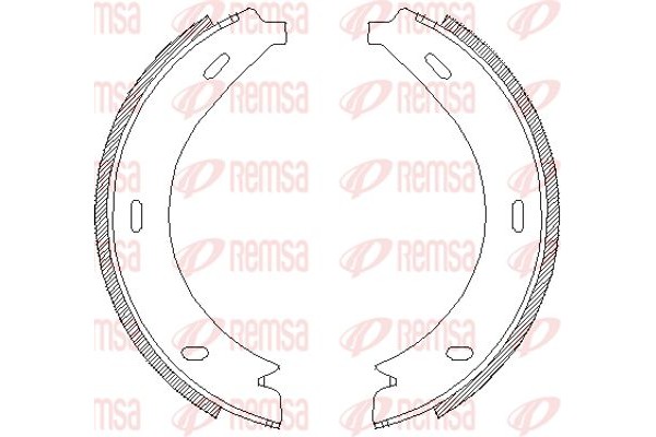 Remsa Σετ Σιαγόνων φρένων, Χειρόφρενο - 4713.01