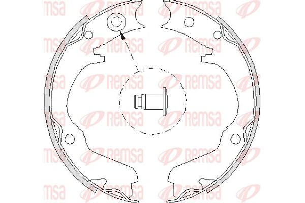 Remsa Σετ Σιαγόνων φρένων, Χειρόφρενο - 4734.00