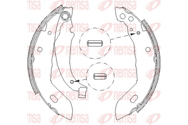 Remsa Σετ Σιαγόνων Φρένων - 4083.00 Remsa Σετ Σιαγόνων Φρένων - 4083.00