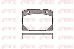 Remsa Σετ τακάκια, Δισκόφρενα - 0080.00