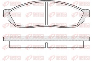 Remsa Σετ τακάκια, Δισκόφρενα - 0111.00