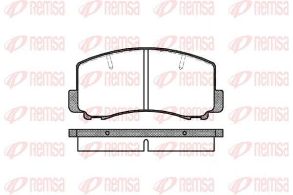Remsa Σετ τακάκια, Δισκόφρενα - 0165.00