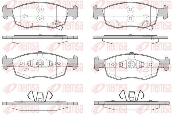 Remsa Σετ τακάκια, Δισκόφρενα - 0172.34