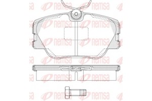 Remsa Σετ τακάκια, Δισκόφρενα - 0189.00