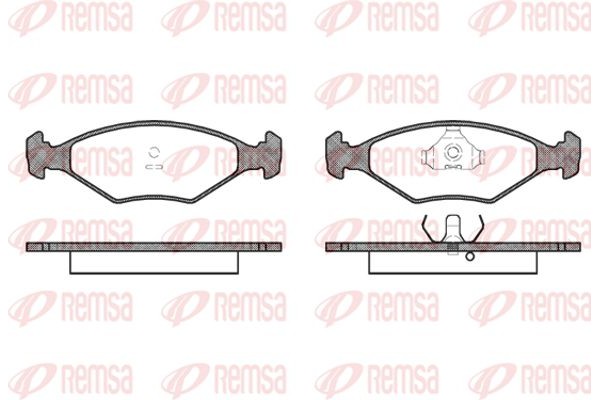 Remsa Σετ τακάκια, Δισκόφρενα - 0281.00
