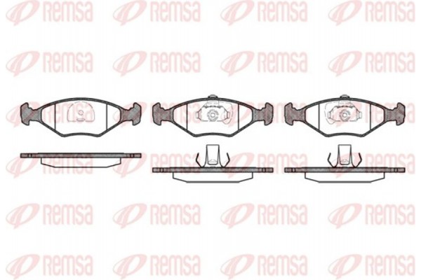Remsa Σετ τακάκια, Δισκόφρενα - 0281.40