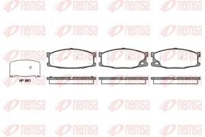 Remsa Σετ τακάκια, Δισκόφρενα - 0283.10