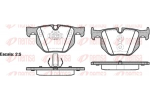 Remsa Σετ τακάκια, Δισκόφρενα - 0381.61