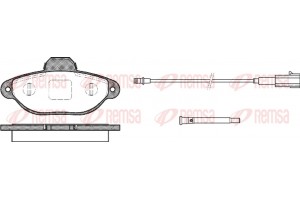 Remsa Σετ τακάκια, Δισκόφρενα - 0414.21