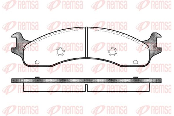 Remsa Σετ τακάκια, Δισκόφρενα - 0573.00