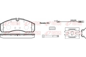 Remsa Σετ τακάκια, Δισκόφρενα - 0651.22