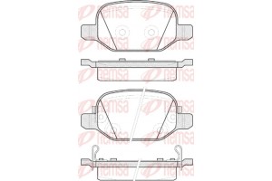 Remsa Σετ τακάκια, Δισκόφρενα - 0727.52