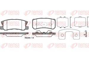 Remsa Σετ τακάκια, Δισκόφρενα - 0803.22