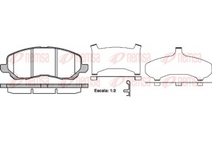 Remsa Σετ τακάκια, Δισκόφρενα - 0804.31
