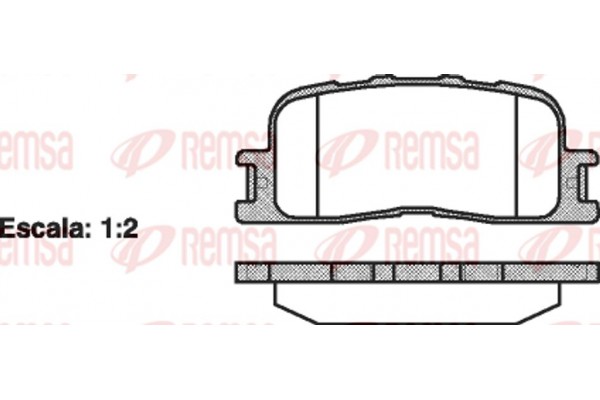 Remsa Σετ τακάκια, Δισκόφρενα - 0854.00