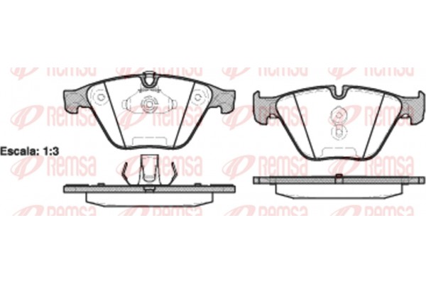 Remsa Σετ τακάκια, Δισκόφρενα - 0857.20