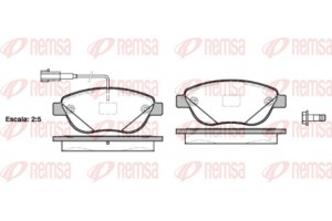 Remsa Σετ τακάκια, Δισκόφρενα - 0859.12