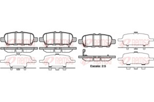 Remsa Σετ τακάκια, Δισκόφρενα - 0876.41