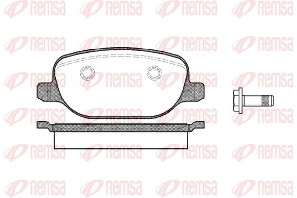 Remsa Σετ τακάκια, Δισκόφρενα - 0878.00