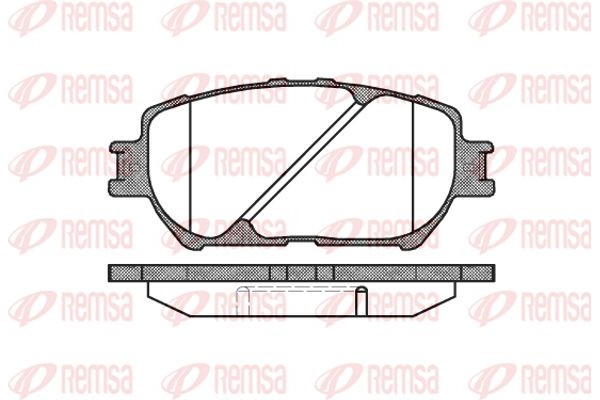 Remsa Σετ τακάκια, Δισκόφρενα - 0884.00