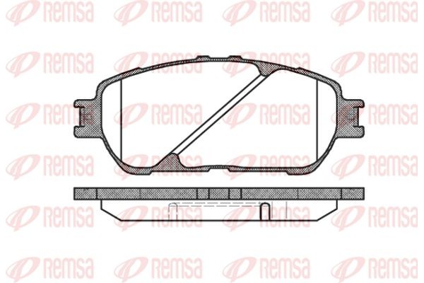 Remsa Σετ τακάκια, Δισκόφρενα - 0898.00