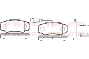 Remsa Σετ τακάκια, Δισκόφρενα - 0961.02