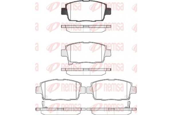 Remsa Σετ τακάκια, Δισκόφρενα - 0971.42