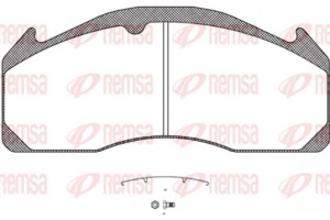 Remsa Σετ τακάκια, Δισκόφρενα - Jca 1033.00