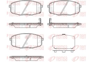Remsa Σετ τακάκια, Δισκόφρενα - 1038.12