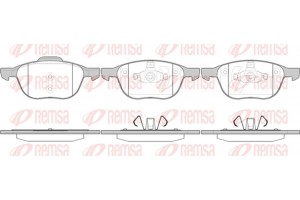 Remsa Σετ τακάκια, Δισκόφρενα - 1082.00