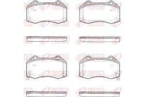 Remsa Σετ τακάκια, Δισκόφρενα - 1113.02