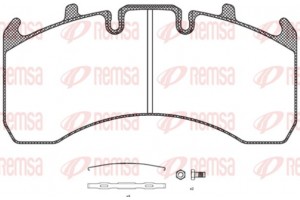 Remsa Σετ τακάκια, Δισκόφρενα - Jca 1156.00