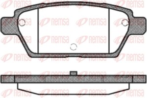 Remsa Σετ τακάκια, Δισκόφρενα - 1195.10