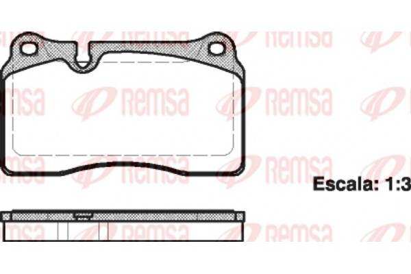 Remsa Σετ τακάκια, Δισκόφρενα - 1200.00