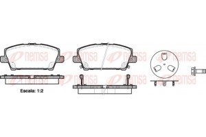 Remsa Σετ τακάκια, Δισκόφρενα - 1205.02