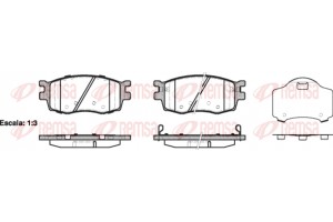 Remsa Σετ τακάκια, Δισκόφρενα - 1208.02
