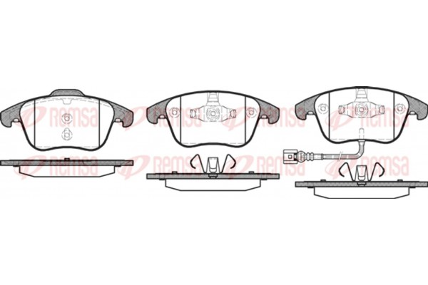 Remsa Σετ τακάκια, Δισκόφρενα - 1219.21