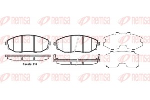 Remsa Σετ τακάκια, Δισκόφρενα - 1223.02
