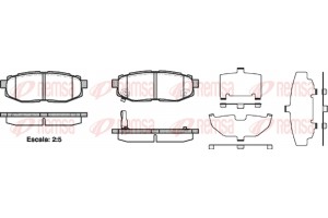 Remsa Σετ τακάκια, Δισκόφρενα - 1228.01