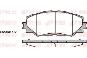Remsa Σετ τακάκια, Δισκόφρενα - 1232.00
