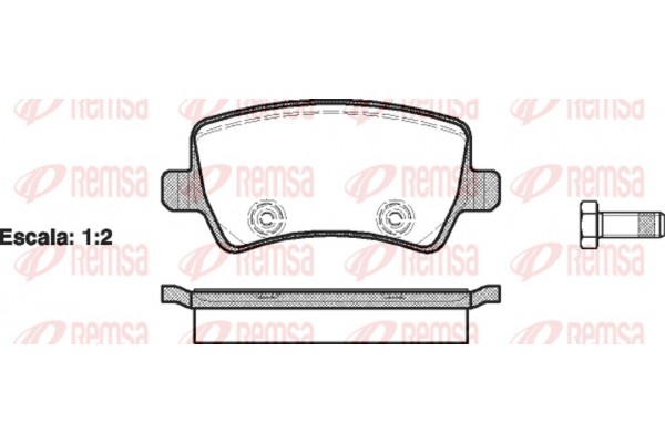 Remsa Σετ τακάκια, Δισκόφρενα - 1236.00