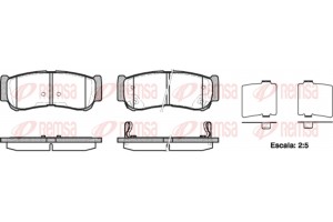 Remsa Σετ τακάκια, Δισκόφρενα - 1239.02