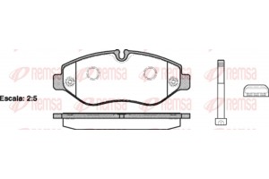 Remsa Σετ τακάκια, Δισκόφρενα - 1245.10