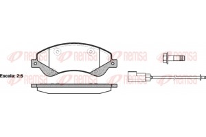 Remsa Σετ τακάκια, Δισκόφρενα - 1251.02