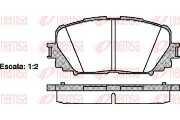 Remsa Σετ τακάκια, Δισκόφρενα - 1258.00