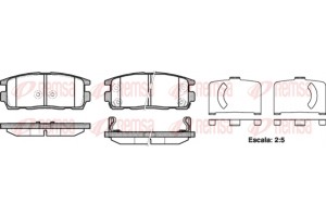 Remsa Σετ τακάκια, Δισκόφρενα - 1260.12