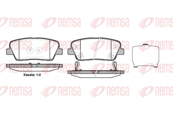 Remsa Σετ τακάκια, Δισκόφρενα - 1274.02