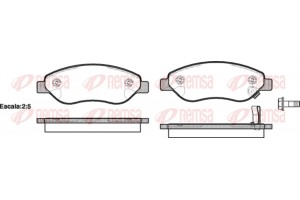 Remsa Σετ τακάκια, Δισκόφρενα - 1276.01