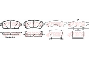 Remsa Σετ τακάκια, Δισκόφρενα - 1281.02