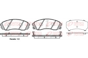Remsa Σετ τακάκια, Δισκόφρενα - 1291.02